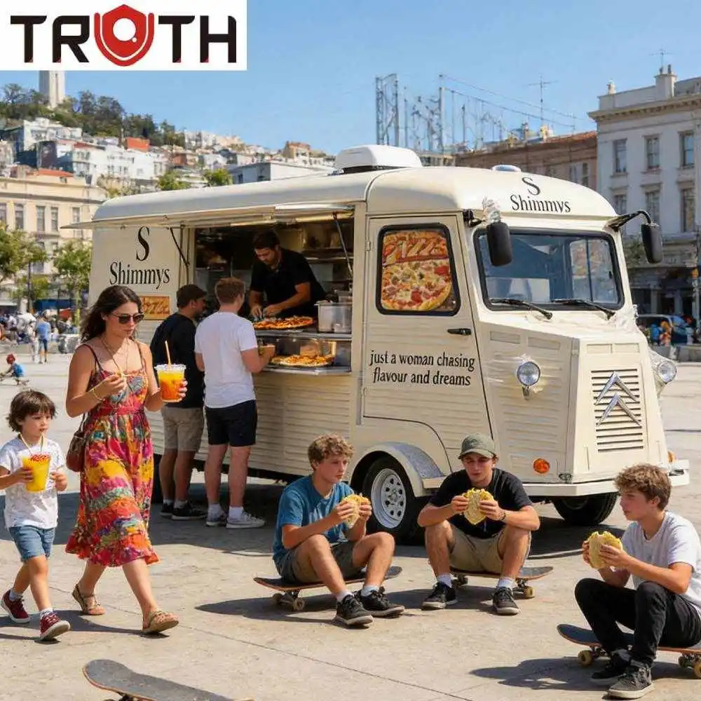 Elektrikli Pizza Fast Food Kamyonu Tam Donanımlı