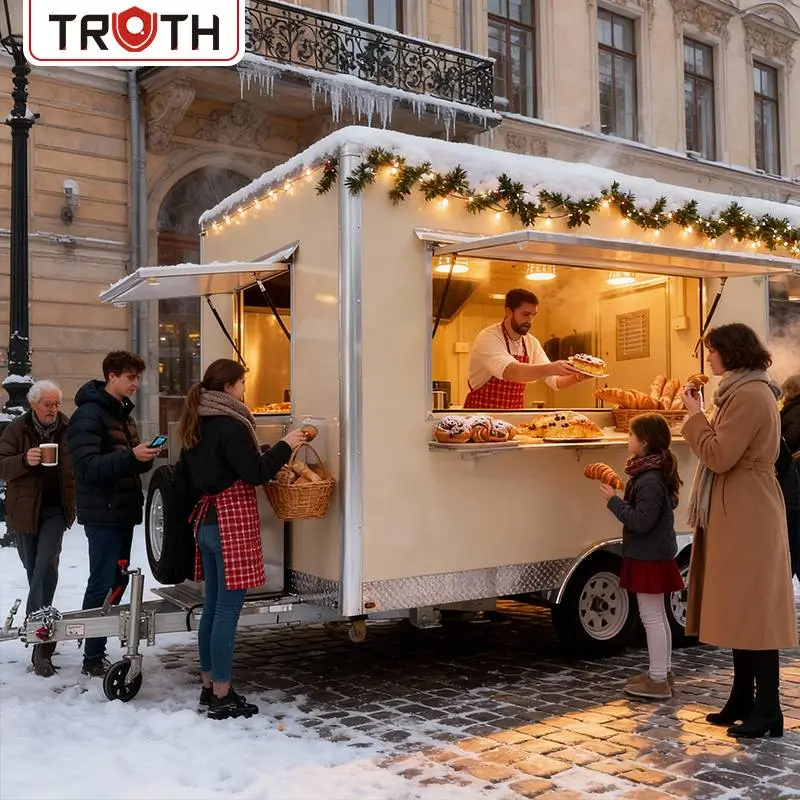Hot Dog Square Mobil Mutfak Yemek Römorku
